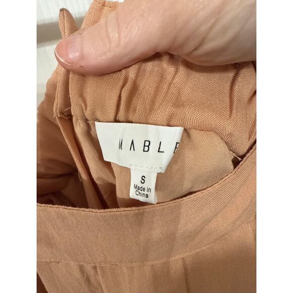 Mable Boah Boho Ruffle Sleeve Detail Button Back Reversible Midi Dress Salmon, S - Picture 8 of 10